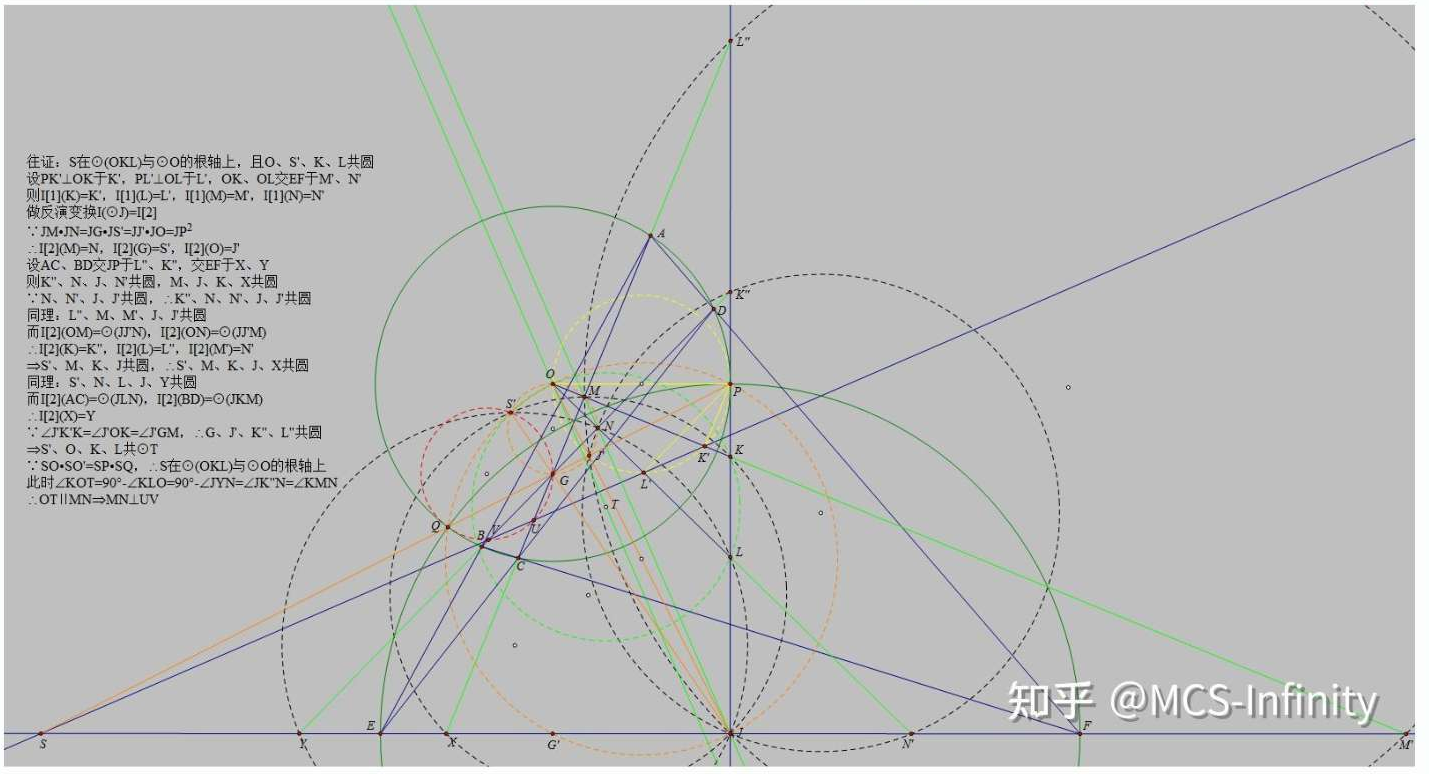 北秋附解第二幅图:第二反演与根轴